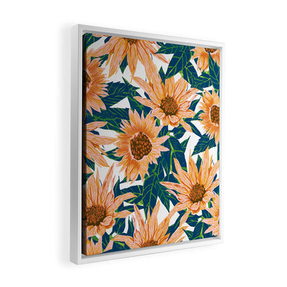 83 Oranges Blush Sunflowers Art Canvas
