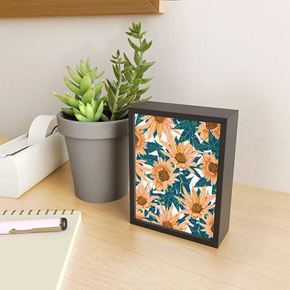 83 Oranges Blush Sunflowers Framed Mini Art Print