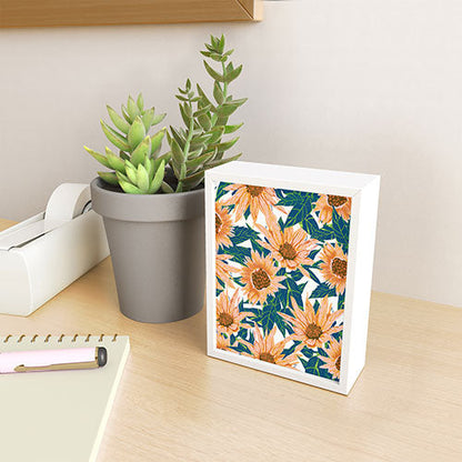 83 Oranges Blush Sunflowers Framed Mini Art Print