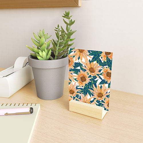 83 Oranges Blush Sunflowers Mini Art Print