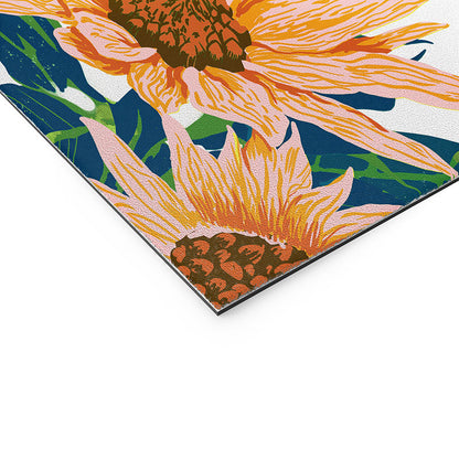 83 Oranges Blush Sunflowers Welcome Mat