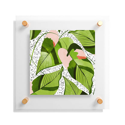 83 Oranges Blushing Leaves Floating Acrylic Print