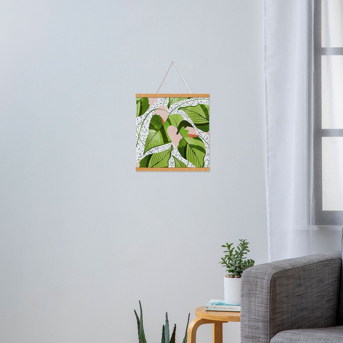 83 Oranges Blushing Leaves Art Print