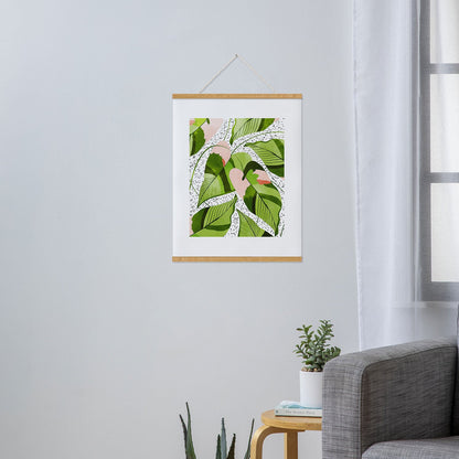 83 Oranges Blushing Leaves Art Print