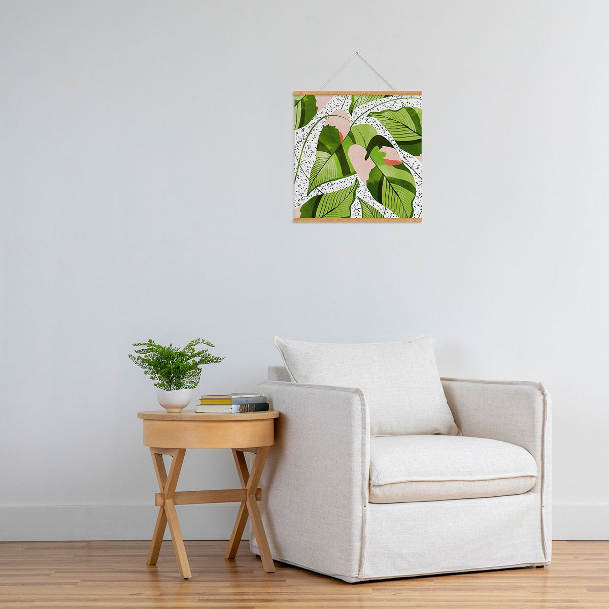 83 Oranges Blushing Leaves Art Print