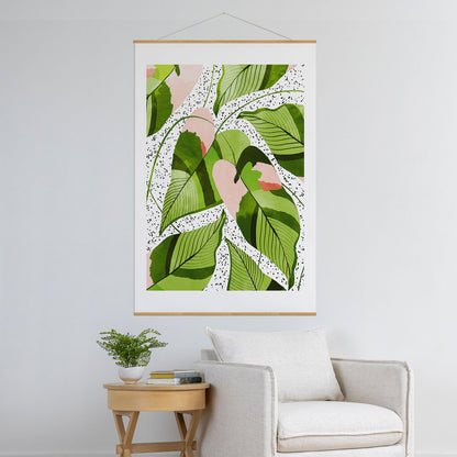 83 Oranges Blushing Leaves Art Print