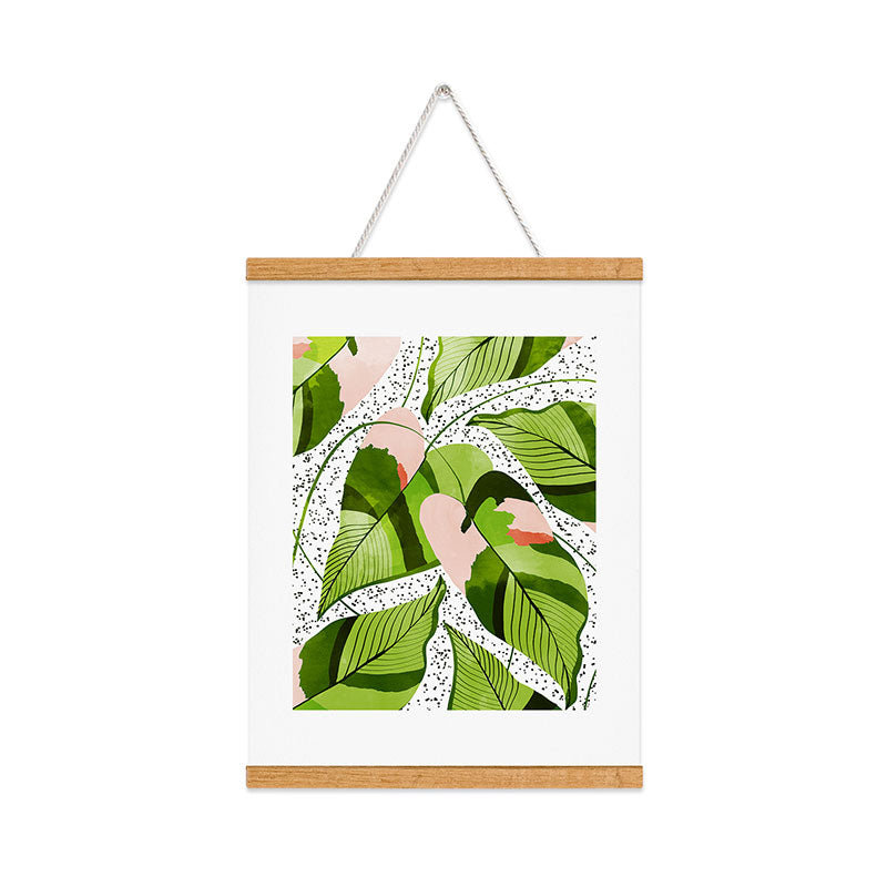83 Oranges Blushing Leaves Art Print
