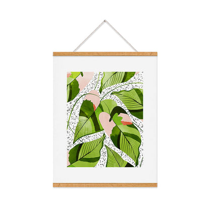 83 Oranges Blushing Leaves Art Print