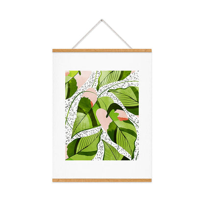 83 Oranges Blushing Leaves Art Print
