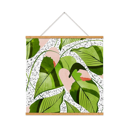83 Oranges Blushing Leaves Art Print
