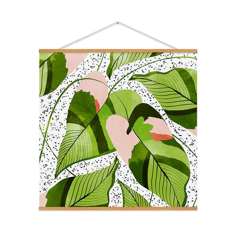 83 Oranges Blushing Leaves Art Print