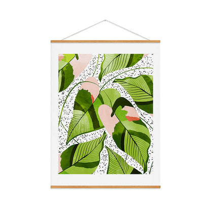 83 Oranges Blushing Leaves Art Print