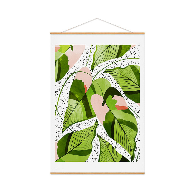 83 Oranges Blushing Leaves Art Print