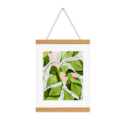 83 Oranges Blushing Leaves Art Print