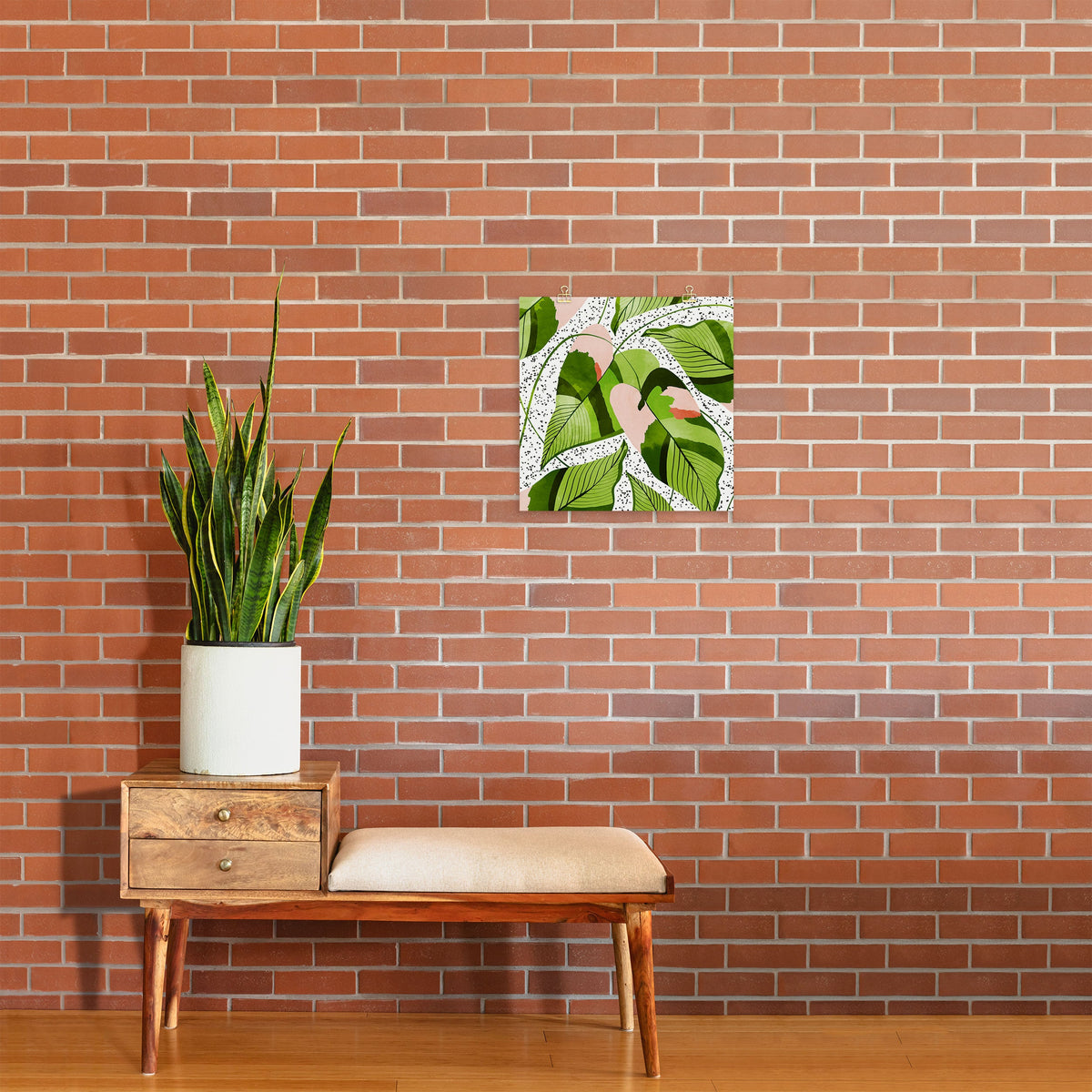 83 Oranges Blushing Leaves Art Print