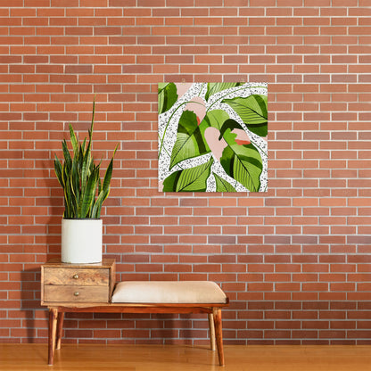 83 Oranges Blushing Leaves Art Print