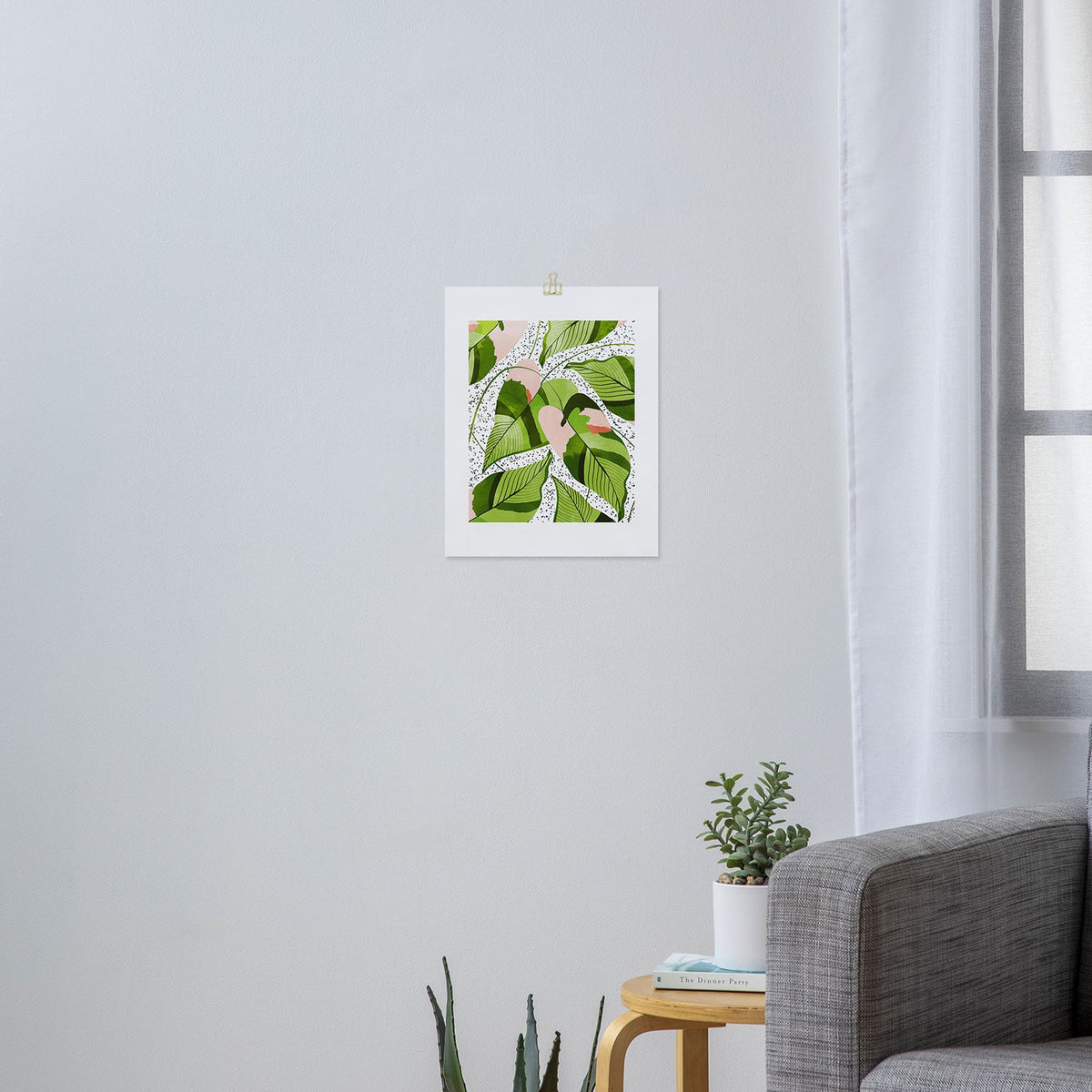 83 Oranges Blushing Leaves Art Print