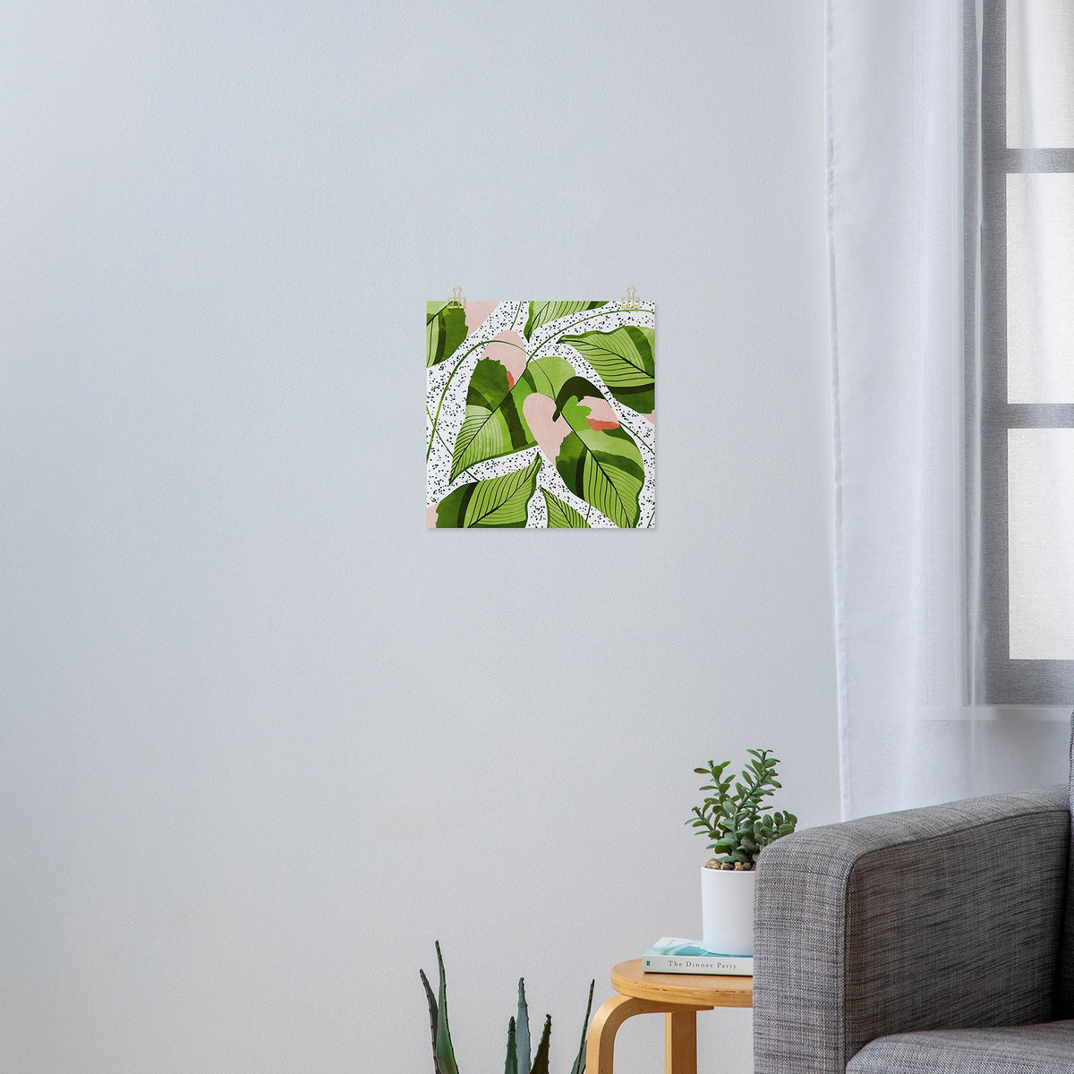 83 Oranges Blushing Leaves Art Print