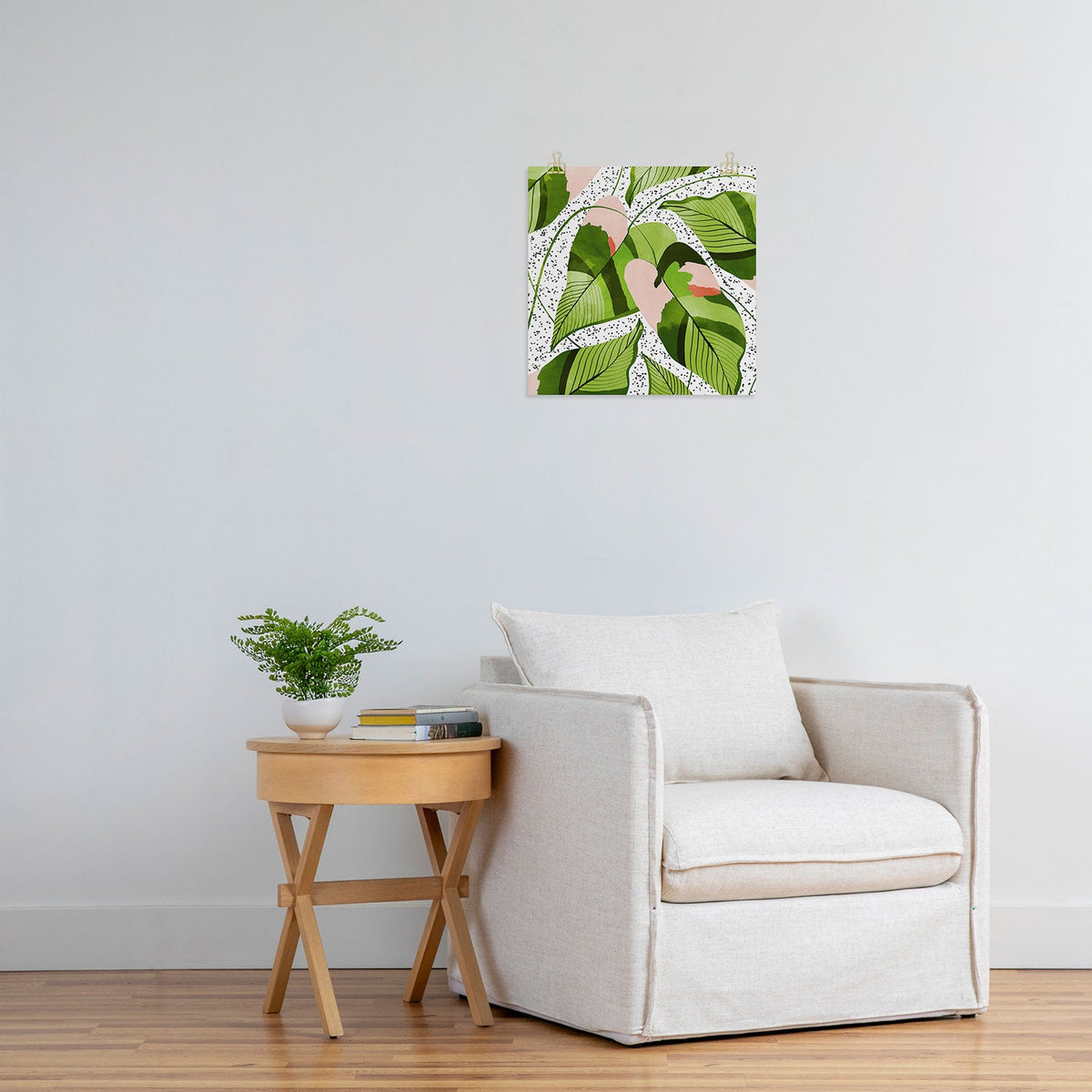 83 Oranges Blushing Leaves Art Print