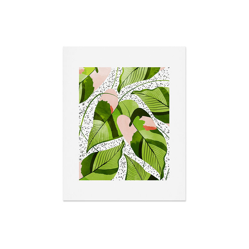 83 Oranges Blushing Leaves Art Print