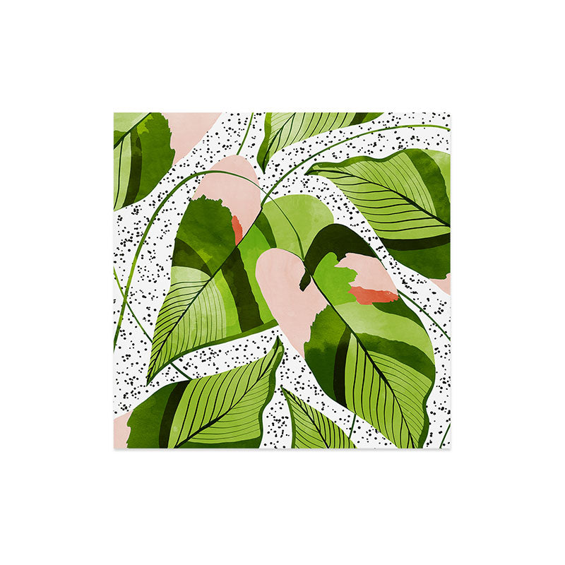 83 Oranges Blushing Leaves Art Print