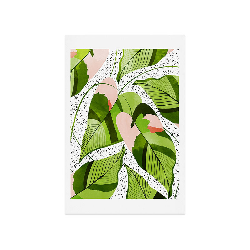 83 Oranges Blushing Leaves Art Print