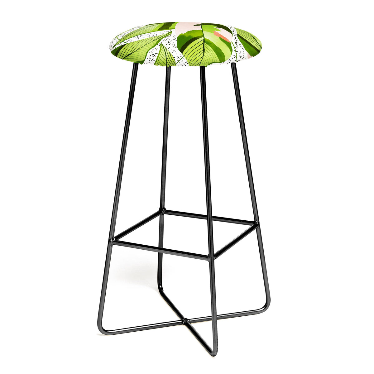 83 Oranges Blushing Leaves Bar Stool