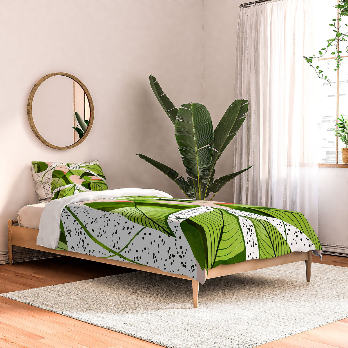 83 Oranges Blushing Leaves Comforter