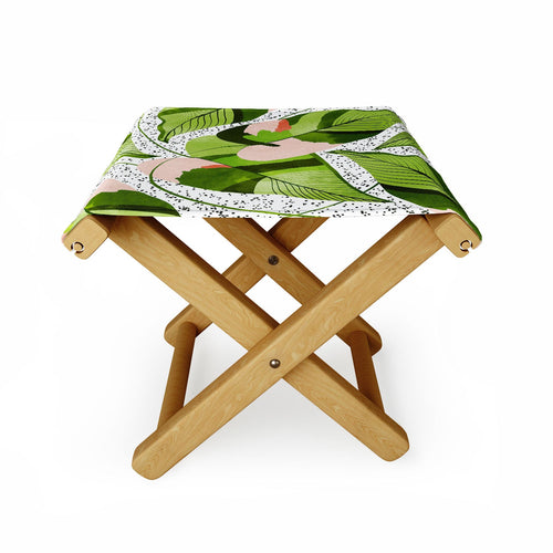 83 Oranges Blushing Leaves Folding Stool