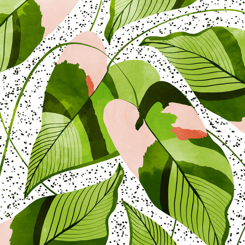 83 Oranges Blushing Leaves Wall Mural