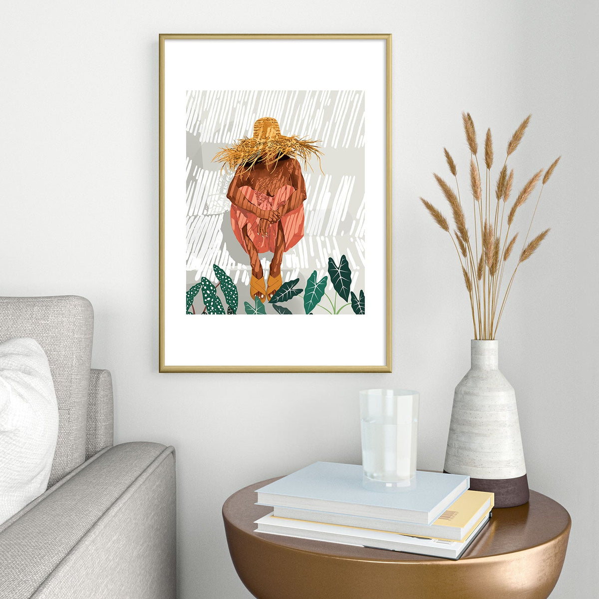 83 Oranges Bohemian Vacay Metal Framed Art Print