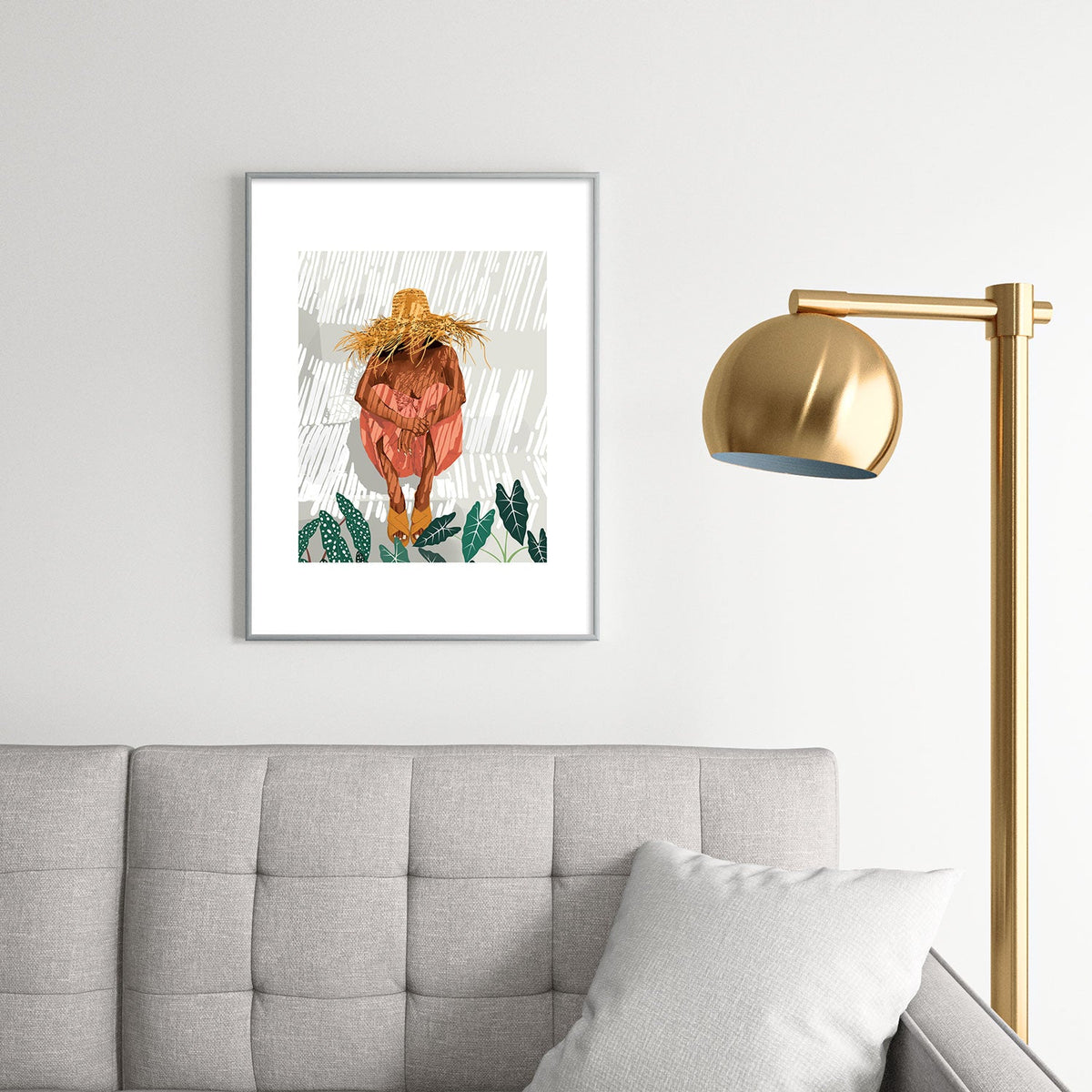 83 Oranges Bohemian Vacay Metal Framed Art Print