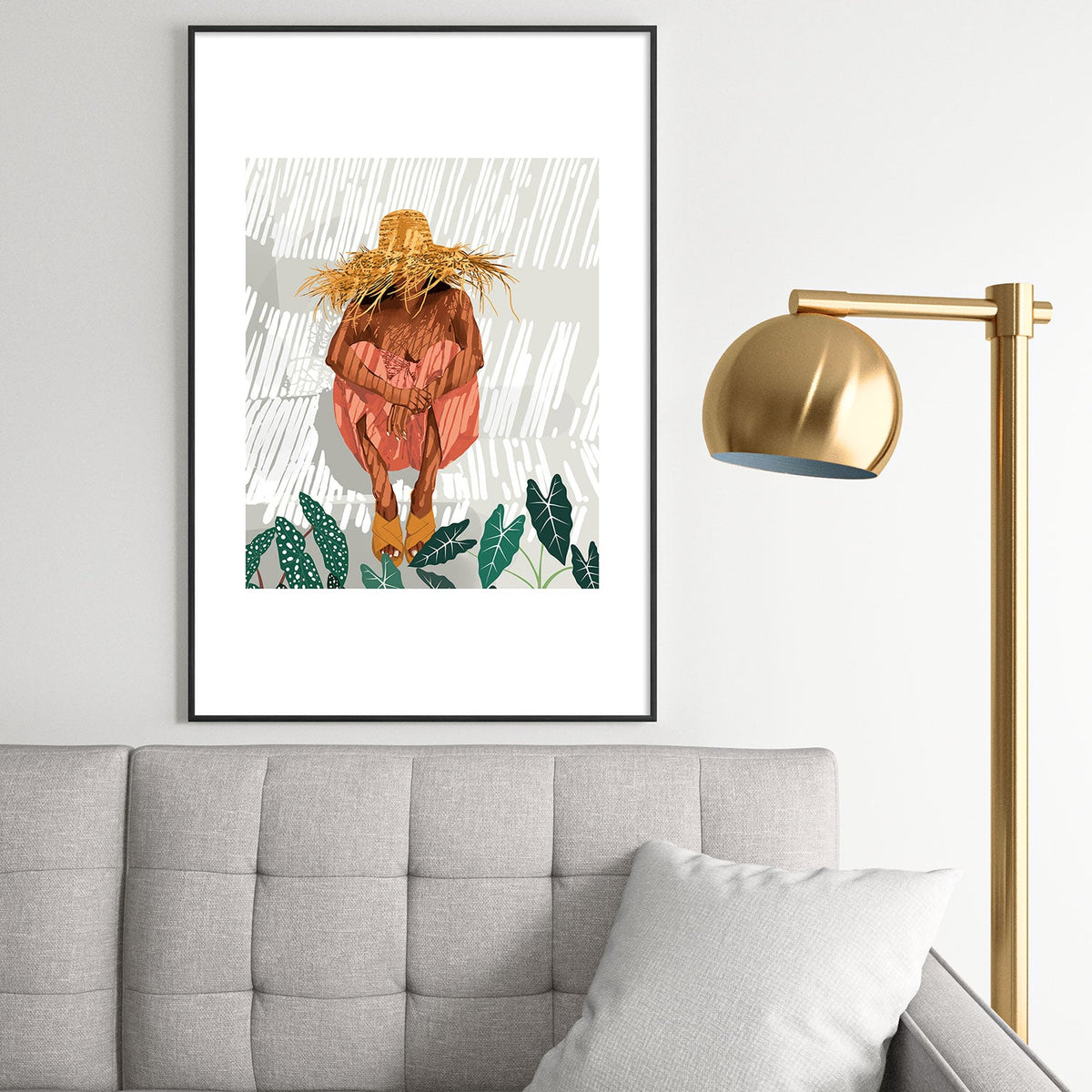 83 Oranges Bohemian Vacay Metal Framed Art Print
