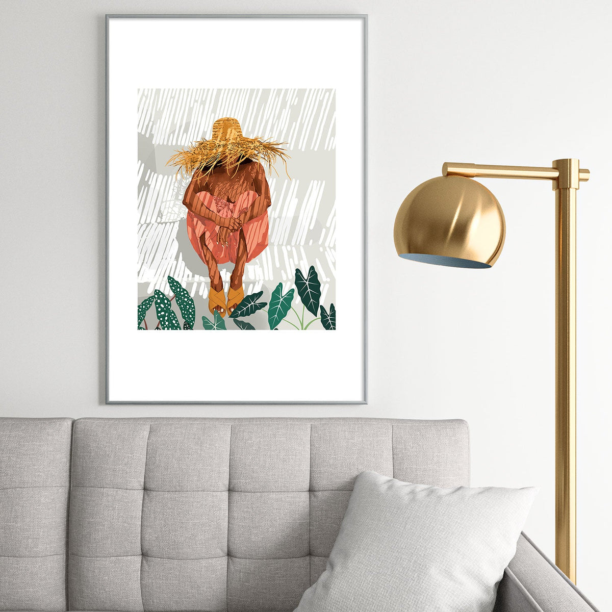 83 Oranges Bohemian Vacay Metal Framed Art Print