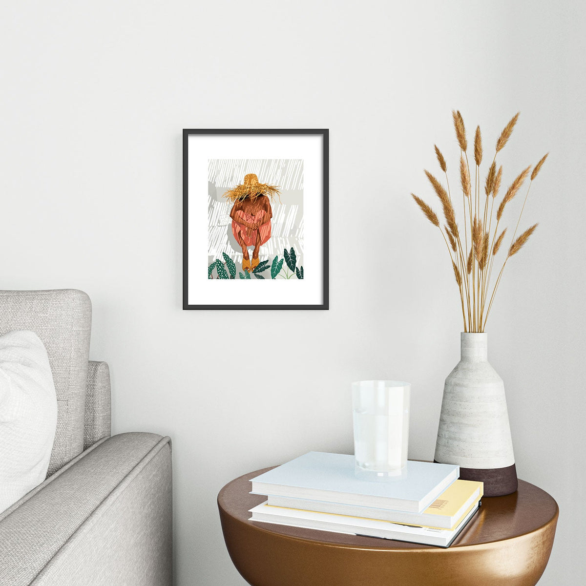 83 Oranges Bohemian Vacay Metal Framed Art Print