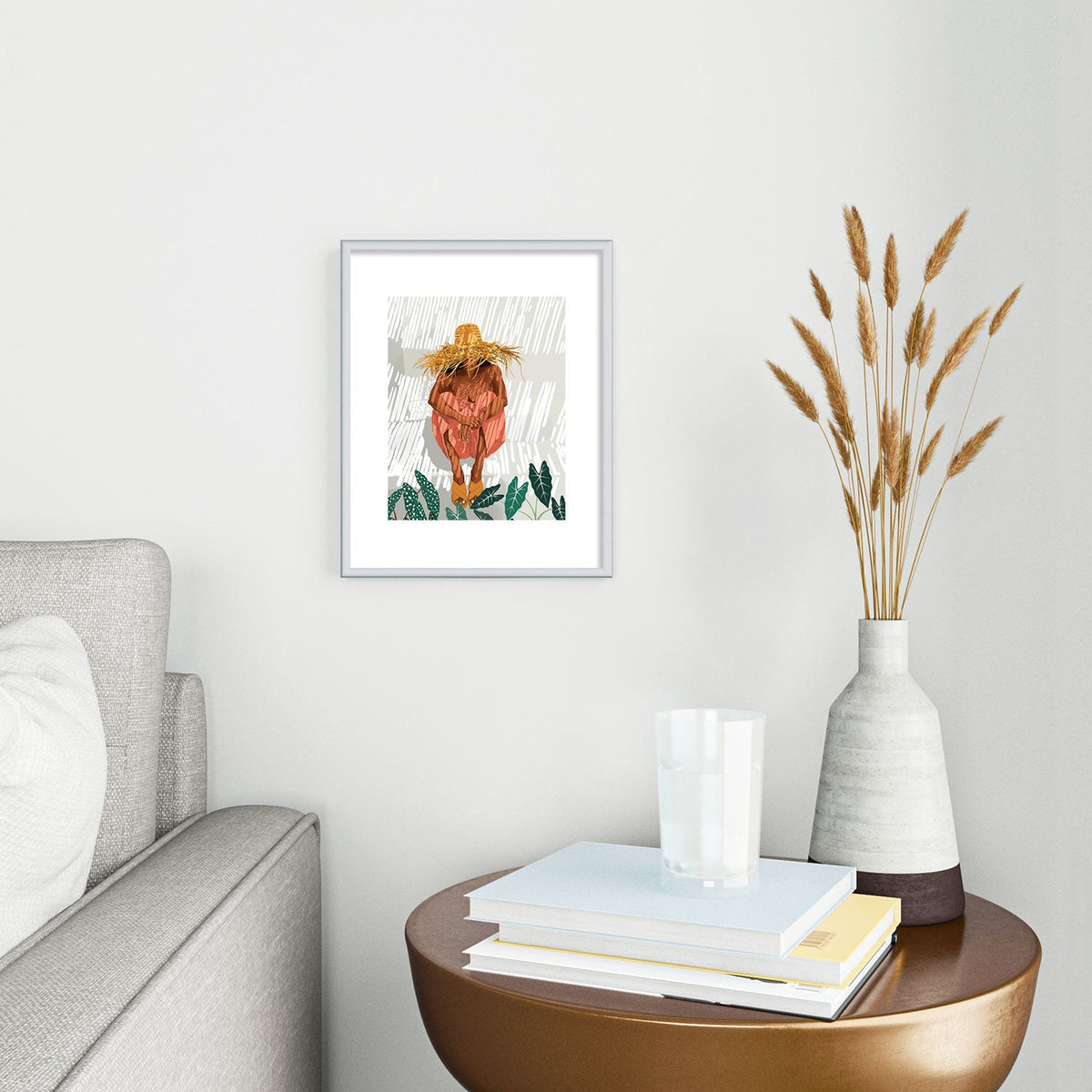 83 Oranges Bohemian Vacay Metal Framed Art Print