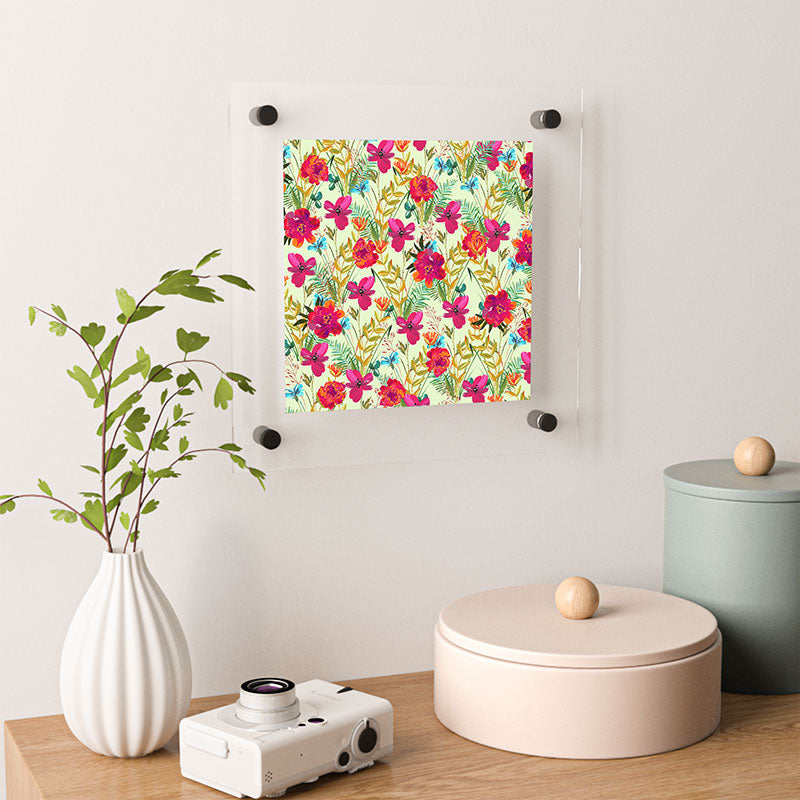 83 Oranges Bon heur Floating Acrylic Print