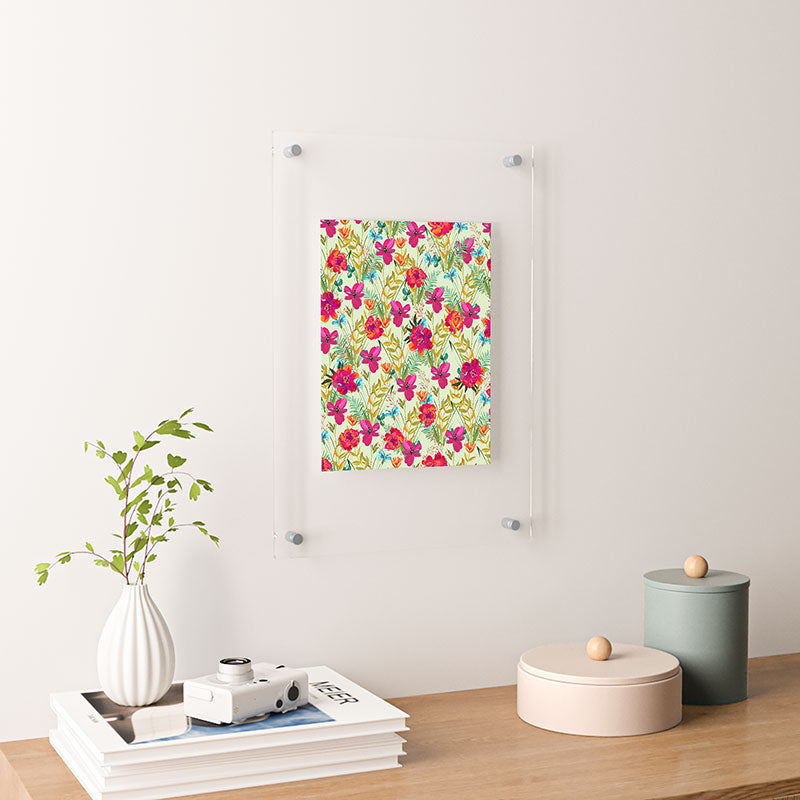 83 Oranges Bon heur Floating Acrylic Print