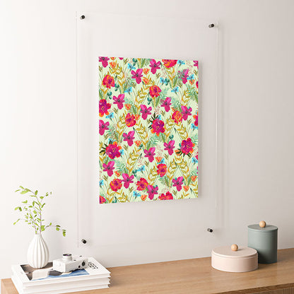 83 Oranges Bon heur Floating Acrylic Print