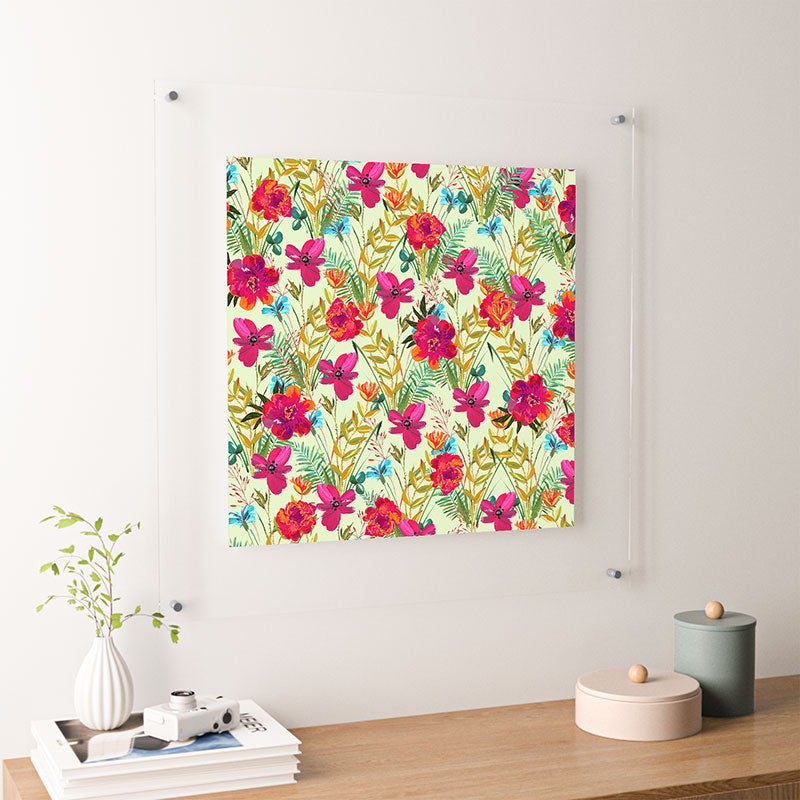 83 Oranges Bon heur Floating Acrylic Print
