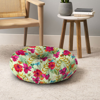 83 Oranges Bon heur Floor Pillow Round