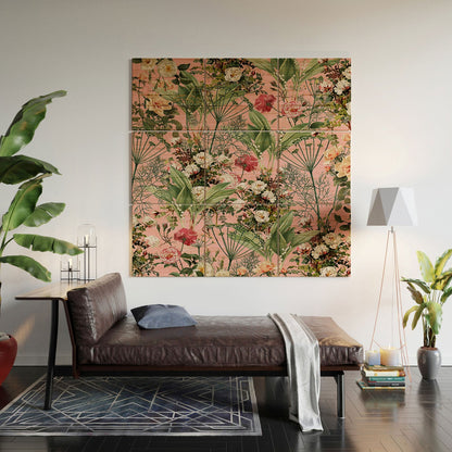 83 Oranges Botanic Wood Wall Mural