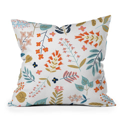 83 Oranges Botanical Harmony Throw Pillow