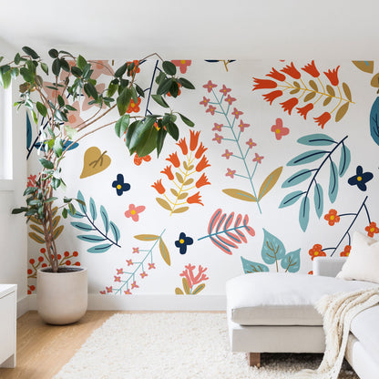 83 Oranges Botanical Harmony Wall Mural