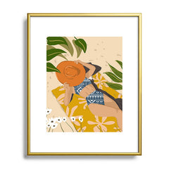 83 Oranges Bring Your Own Sunshine Metal Framed Art Print