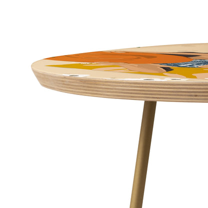 83 Oranges Bring Your Own Sunshine Round Side Table