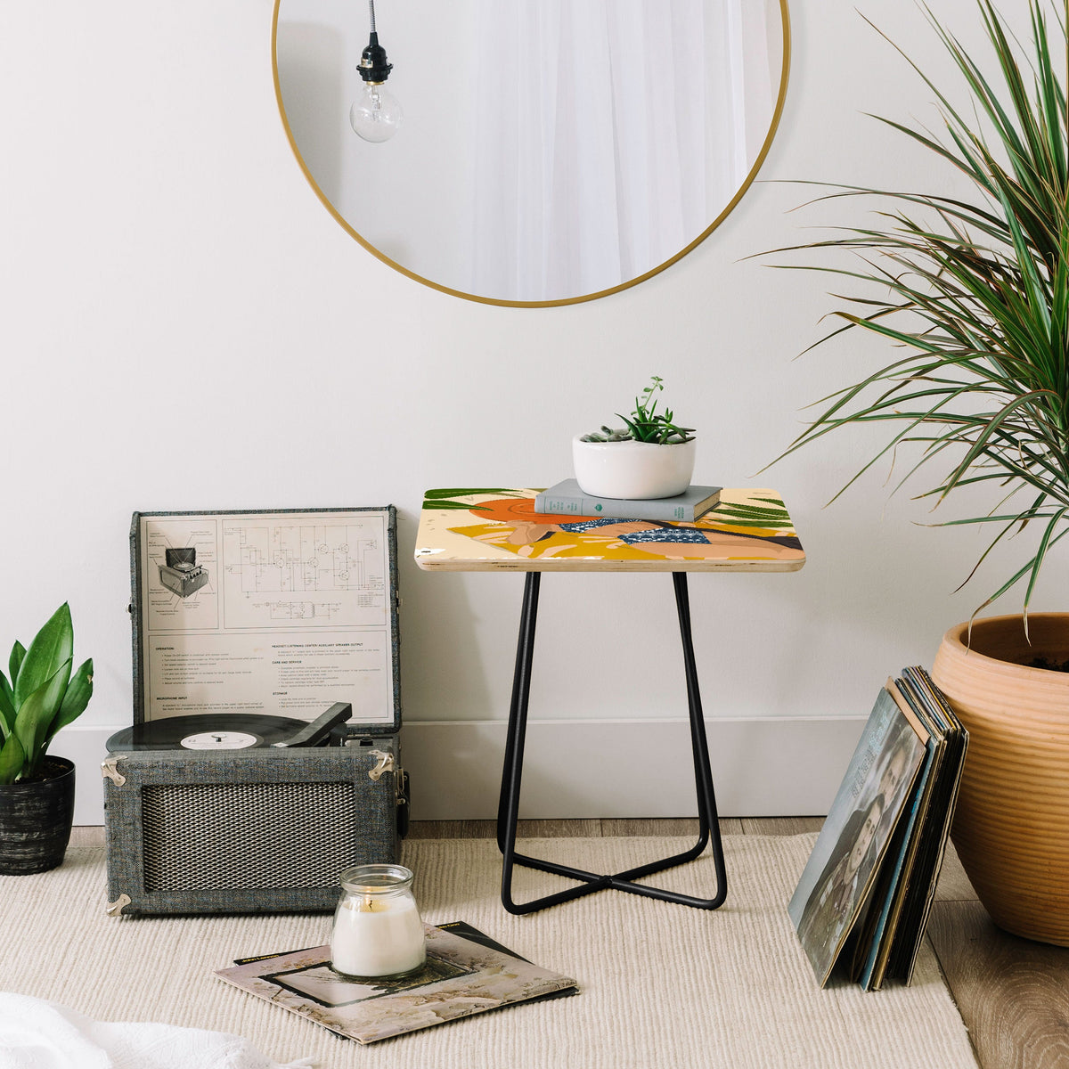 83 Oranges Bring Your Own Sunshine Side Table