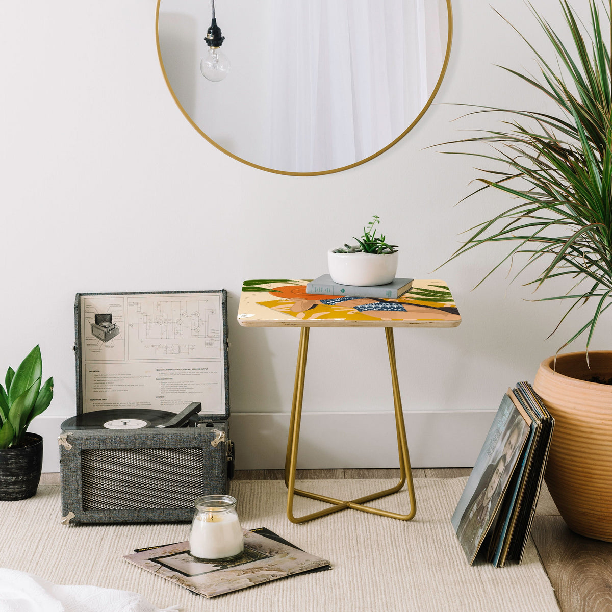 83 Oranges Bring Your Own Sunshine Side Table