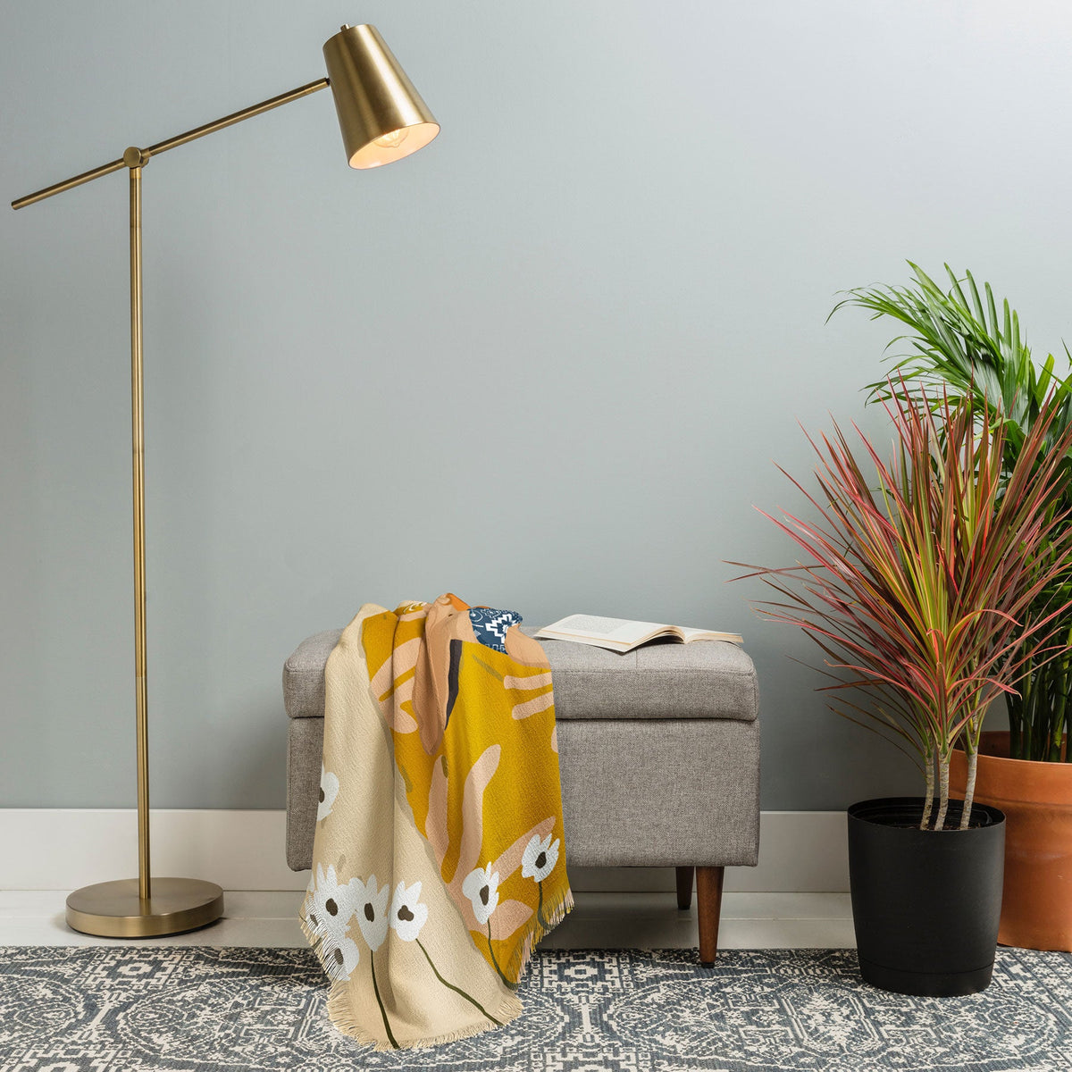 83 Oranges Bring Your Own Sunshine Throw Blanket
