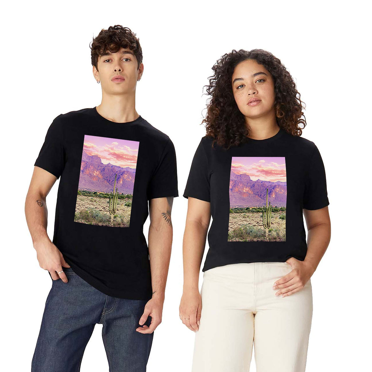 83 Oranges Cactus Sunset Classic T-shirt